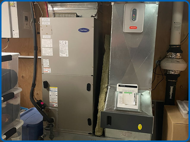 Réseau de conduits de ventilation relié à une fournaise résidentielle - Air 2 Inc.