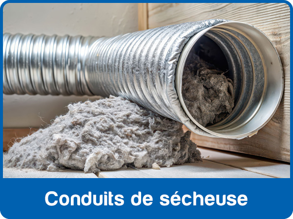Peluches extraites d'un conduit de sécheuse - Air 2 Inc.