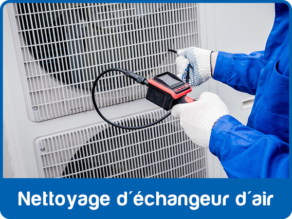 Échangeur d'air VRC ouvert pendant le nettoyage des composants - Air 2 Inc.