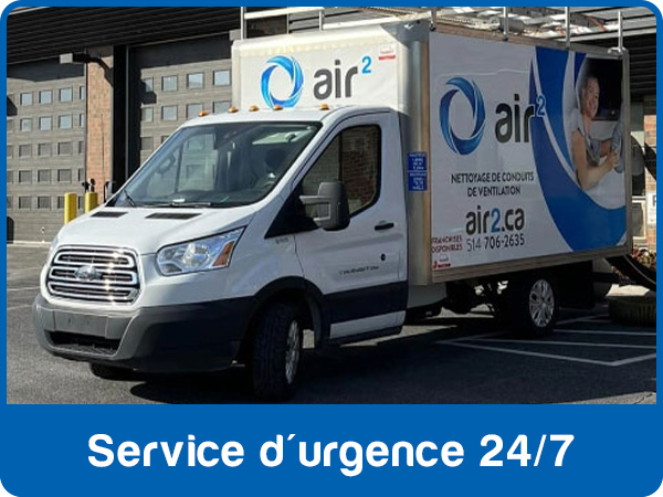 Camion Air 2 de nuit en intervention d'urgence
