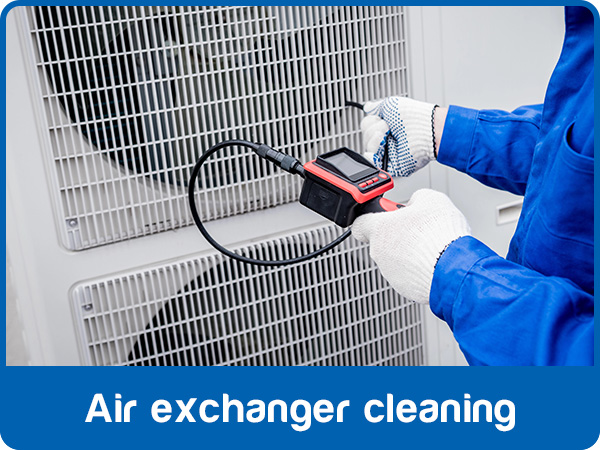 HRV air exchanger opened during component cleaning - Air 2 Inc.